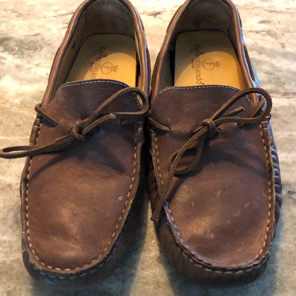 Italian leather slip ons, Made by ReFerdinando
